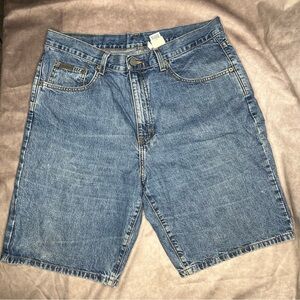 Vintage Calvin Klein Men’s Denim Short Size 33 Double Stone Wash Y2K 100% Cotton